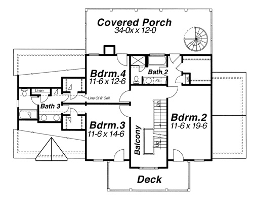 Second Floor image of ANNISTON House Plan